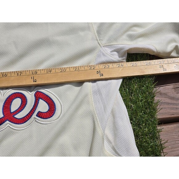 Majestic HUNTER PENCE No. 3 PHILADELPHIA PHILLIES Performance Size 54 Jersey NWT - Picture 11 of 15